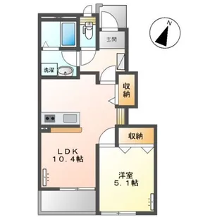 エスポアール【1階】の間取り