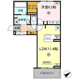 コウジィーコート【2階】の間取り