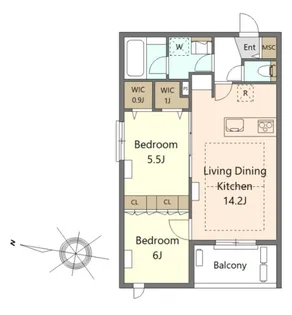 Felicia【2階】の間取り