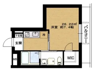 神奈川県川崎市多摩区登戸【マンション】の間取り