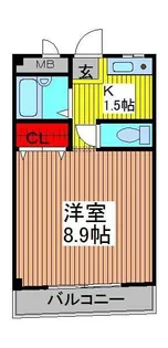埼玉県川口市仲町【マンション】の間取り