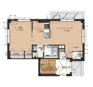 デュランタ菊名【2階】の間取り