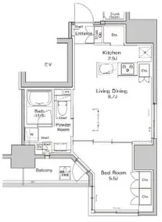 東京都台東区雷門1【マンション】の間取り