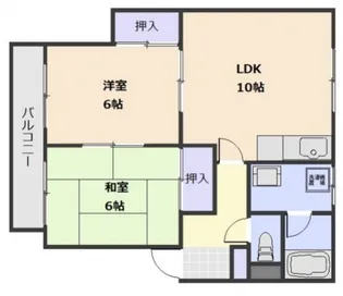 梅野マンション【2階】の間取り
