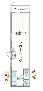 旭マンション住居【1階】の間取り