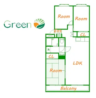 神奈川県平塚市浅間町【マンション】の間取り