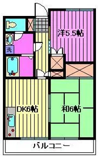 奈良町ハイツ【3階】の間取り