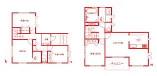 神奈川県横浜市旭区中尾1【一戸建】の間取り