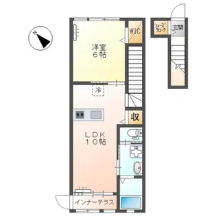 コンフォール己斐【1階】の間取り