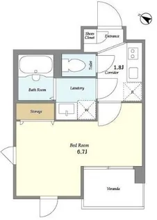 東京都世田谷区東玉川2【マンション】の間取り