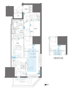 ZOOM信濃町【11階】の間取り