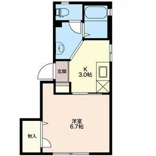 新潟県新潟市中央区堀之内南1【アパート】の間取り