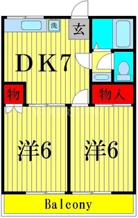 パステロードII番館【2階】の間取り