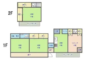 茨城県鉾田市二重作【一戸建】の間取り