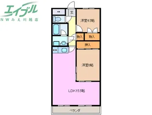 アムール・ノース【4階】の間取り
