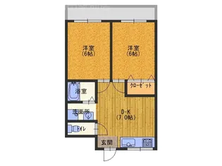 プチメゾン藤田【2階】の間取り