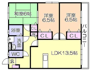 コーポコーワII【1階】の間取り