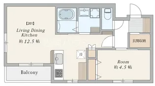 (仮称)ARM新井薬師前【2階】の間取り