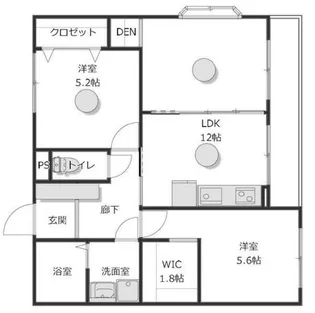スモールマウンテン【1階】の間取り