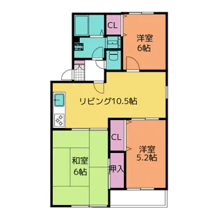 マンション・メルヴェーユ【3階】の間取り