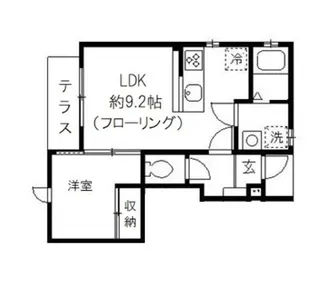 東京都杉並区和田3【アパート】の間取り