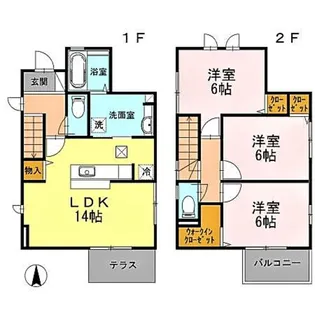 神奈川県川崎市多摩区枡形4【一戸建】の間取り