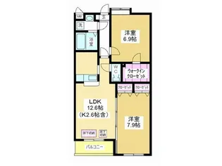 エスパース・リッシュ【1階】の間取り