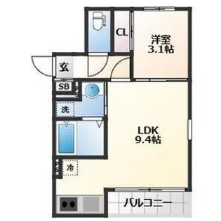 ソルテ二軒茶屋【2階】の間取り