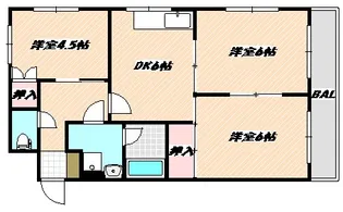 千葉県船橋市本中山1【マンション】の間取り