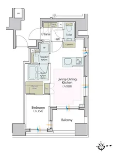 クリオ千代田御茶ノ水【4階】の間取り