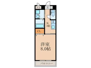 ERIOS COURT折尾【1階】の間取り