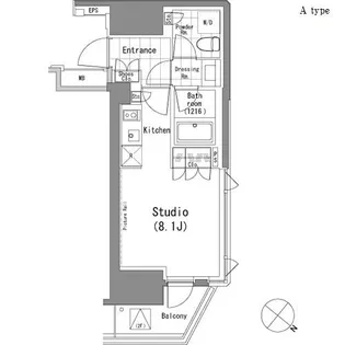パークハビオ青山【10階】の間取り
