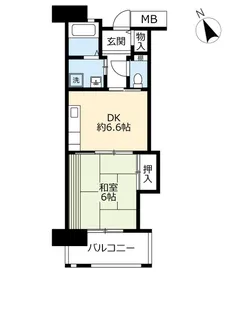 UR浜甲子園さくら街【5階】の間取り