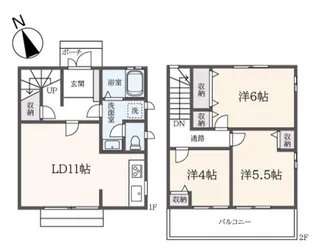 シェモア新桜ヶ丘の間取り