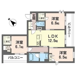 コンフォーザ【1階】の間取り