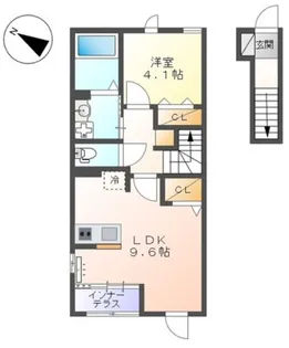 ガーデンロッジ【2階】の間取り