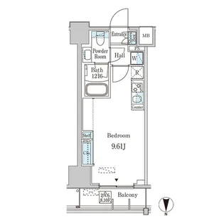 JP noie 西蒲田【10階】の間取り