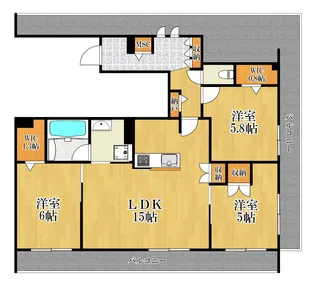 カーサティグレ【2階】の間取り
