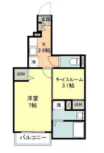 ウィンドワードコート【1階】の間取り