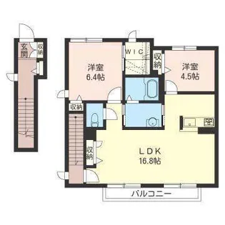 コーポクレールC【2階】の間取り