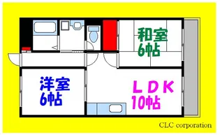 サンハイツ富士見【3階】の間取り