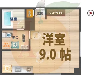 東京都中野区中央3【マンション】の間取り