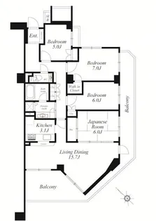 アールヴェール山手根岸森林公園【1階】の間取り