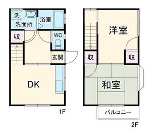 フラットタマザワの間取り