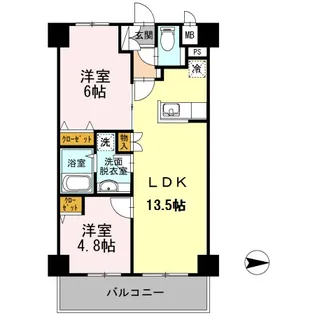 シルフィッド【2階】の間取り