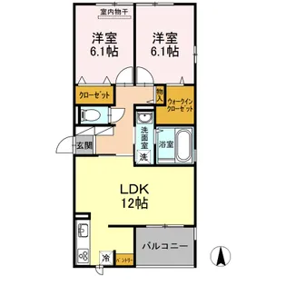 カーサ・寿 A棟【3階】の間取り