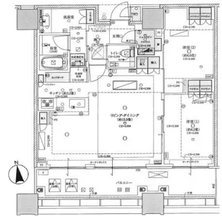白金ザ・スカイ イースト棟【30階】の間取り