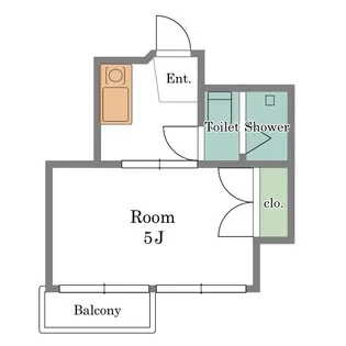 益谷ハイツ【2階】の間取り
