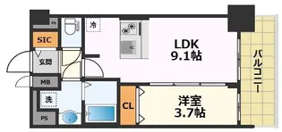 プレサンス上前津ディアシス【14階】の間取り