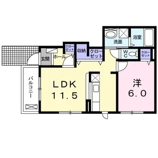プリムローズ【1階】の間取り
